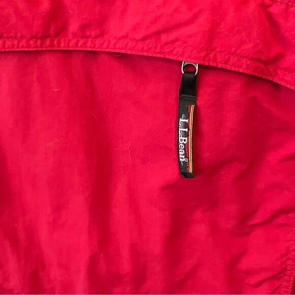 L.L. Bean Vintage Red 1/4 Zip Pullover Jacket Size Medium - Picture 4 of 10